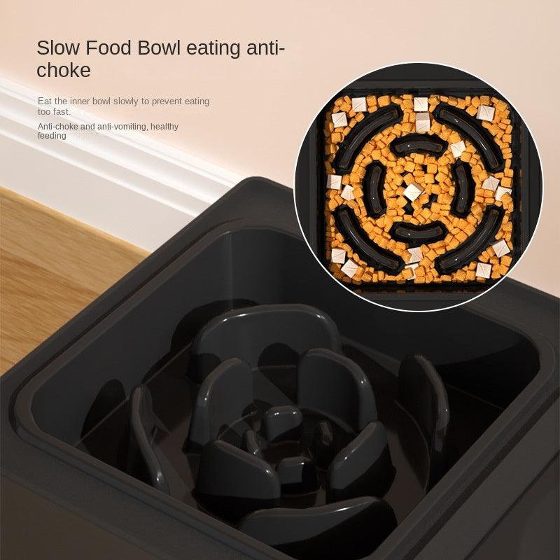 Adjustable Dog Feeder with Double Bowls