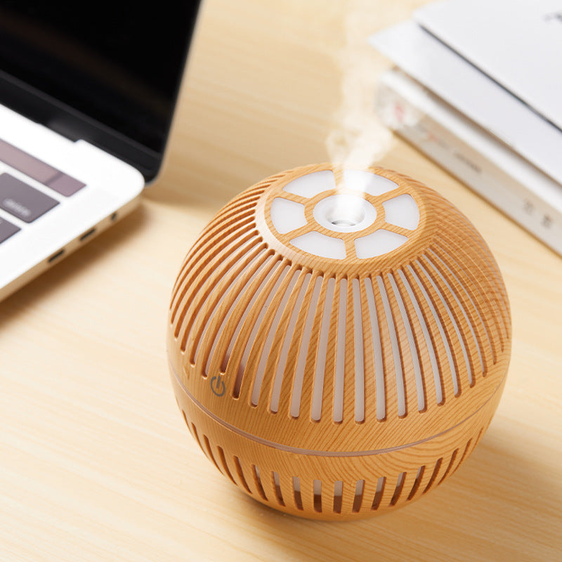 Wood grain aromatherapy humidifier