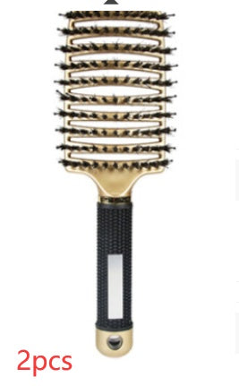 Women Detangler Hair Brush Bristle Nylon Scalp Massage Teaser