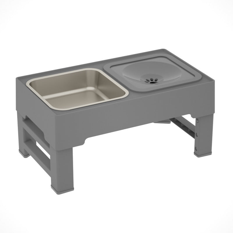 Adjustable Dog Feeder with Double Bowls