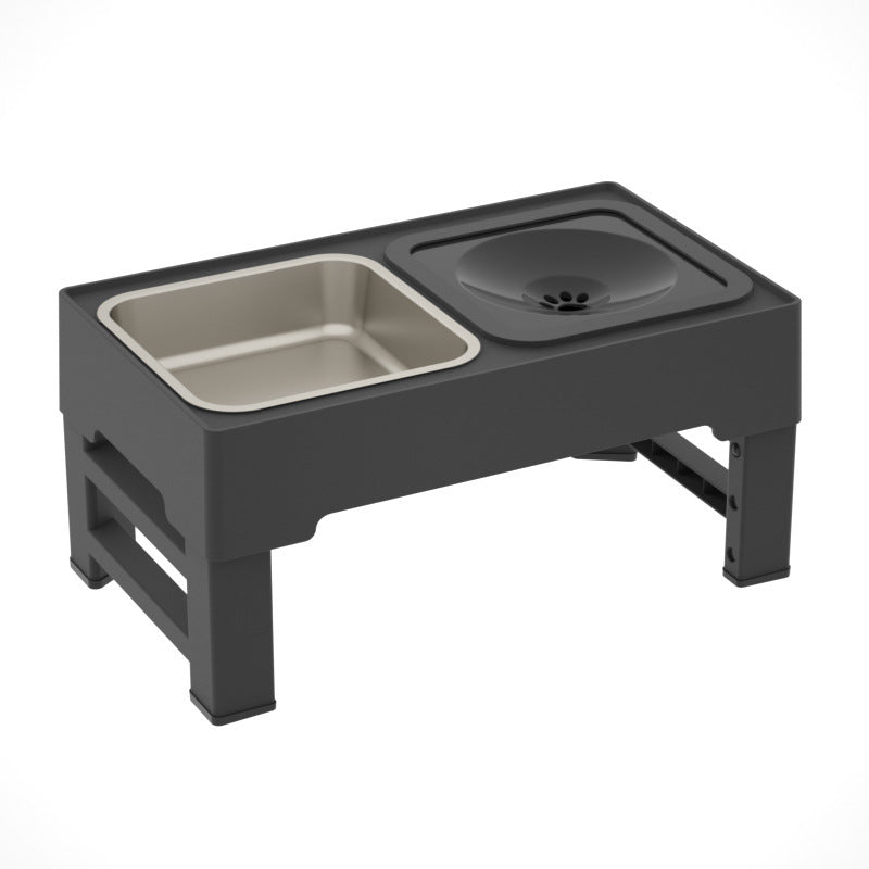 Adjustable Dog Feeder with Double Bowls
