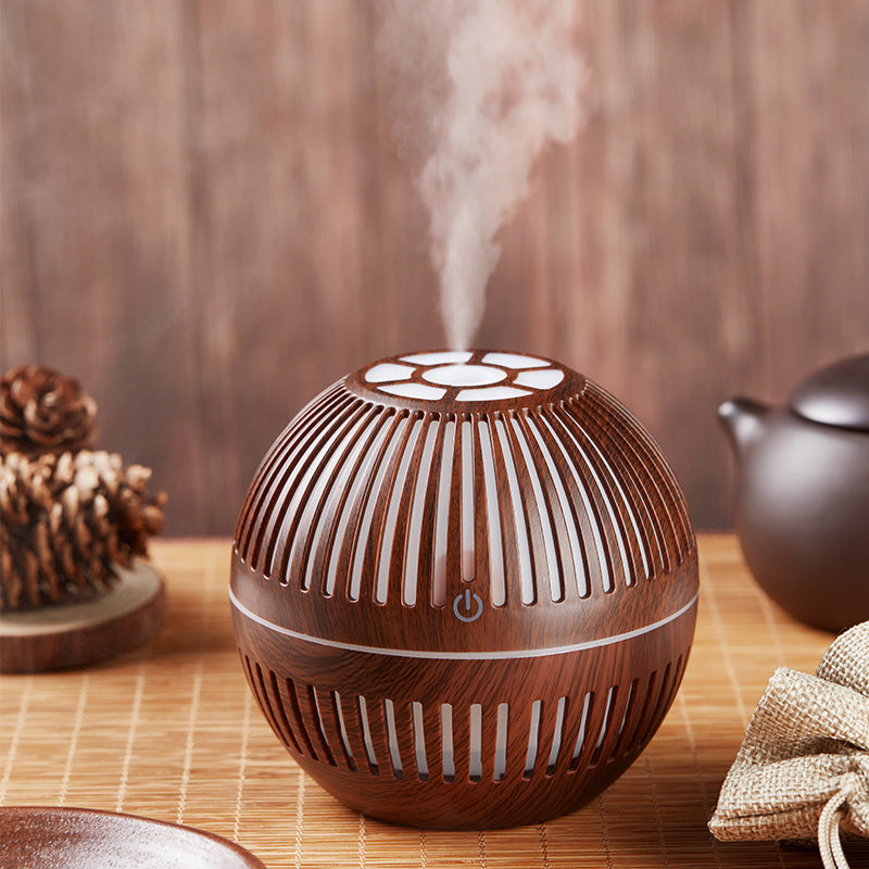 Wood grain aromatherapy humidifier