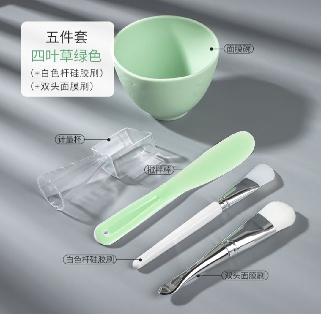 5pcs Face Set For Mask Mixing Bowl Girls Facial Skin Care Tools Kit Women Beauty Supplies Makeup Skin Care Makeup Supplies
