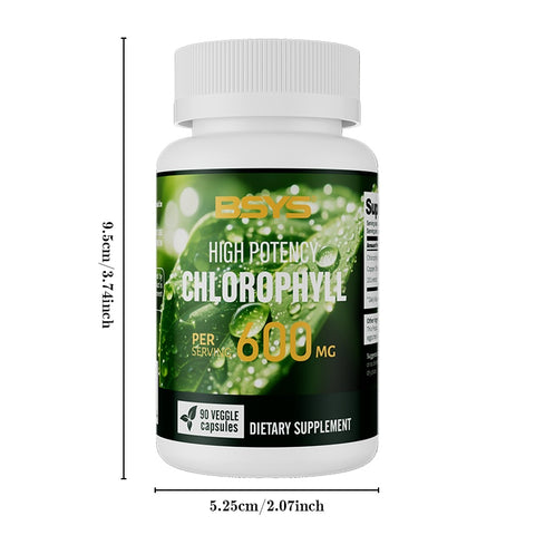 BSYS Chlorophyll Capsules  Fat Metabolism Support Aid Blood Purification & Detox Boost  Digestive Health & Constipation Relief Helper  Immune System Enhancement  Daily Detox & Wellness Supplemen