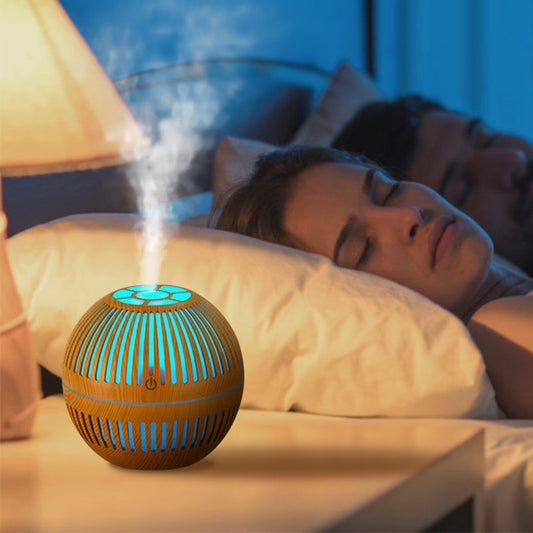 Wood grain aromatherapy humidifier