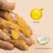 Turmeric & Vitamin C Body Scrub Deep Cleanse, Exfoliate & Strengthen Daily Shower Ritual Natural Ingredients Blend With Turmeric, Vitamin C & Hyaluronic Acid