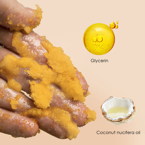 Turmeric & Vitamin C Body Scrub Deep Cleanse, Exfoliate & Strengthen Daily Shower Ritual Natural Ingredients Blend With Turmeric, Vitamin C & Hyaluronic Acid