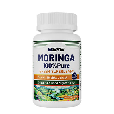 BSYS Moringa Capsules Antioxidant & Anti-Inflammatory Support Blood Sugar Health Aid Cholesterol Balance Formula Heart Wellness Support Immune Boost & Natural Defense