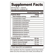 BSYS 60 Billion CFU Probiotic Capsules  Acid-Resistant Stomach-Resistant Formula  Intestinal Delivery Technology  Digestive & Immune Health Support  Daily Gut Wellness Supplement