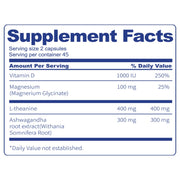 BSYS Magnesium Supplements Sleep & Anxiety Relief Aid Muscle Relaxation Support Heart Health & Blood Sugar Balance Formula Cognitive Function Enhancement Nighttime Wellness Supplement
