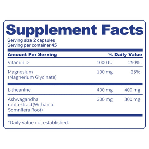BSYS Magnesium Supplements Sleep & Anxiety Relief Aid Muscle Relaxation Support Heart Health & Blood Sugar Balance Formula Cognitive Function Enhancement Nighttime Wellness Supplement