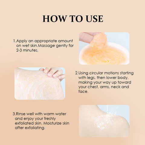 Turmeric & Vitamin C Body Scrub Deep Cleanse, Exfoliate & Strengthen Daily Shower Ritual Natural Ingredients Blend With Turmeric, Vitamin C & Hyaluronic Acid