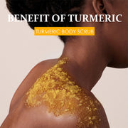 Turmeric & Vitamin C Body Scrub Deep Cleanse, Exfoliate & Strengthen Daily Shower Ritual Natural Ingredients Blend With Turmeric, Vitamin C & Hyaluronic Acid
