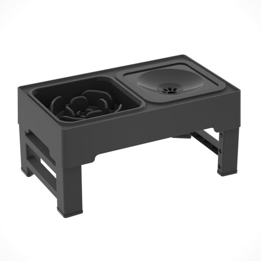 Adjustable Dog Feeder with Double Bowls