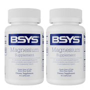 BSYS Magnesium Supplements Sleep & Anxiety Relief Aid Muscle Relaxation Support Heart Health & Blood Sugar Balance Formula Cognitive Function Enhancement Nighttime Wellness Supplement