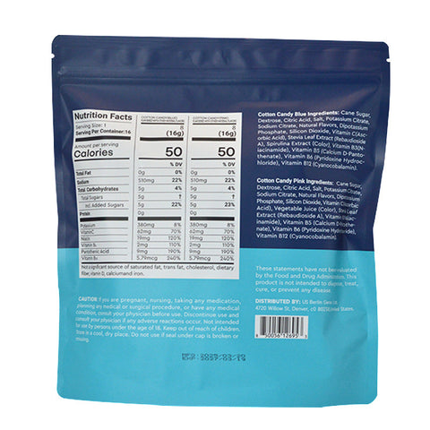 Cotton Candy Electrolytic Powder Dietary Supplement Solid Beverage