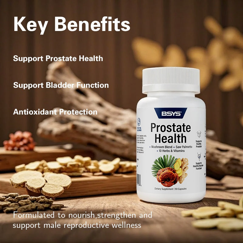 Prostate Health Capsules Urinary + Antioxidant Protection BSYS