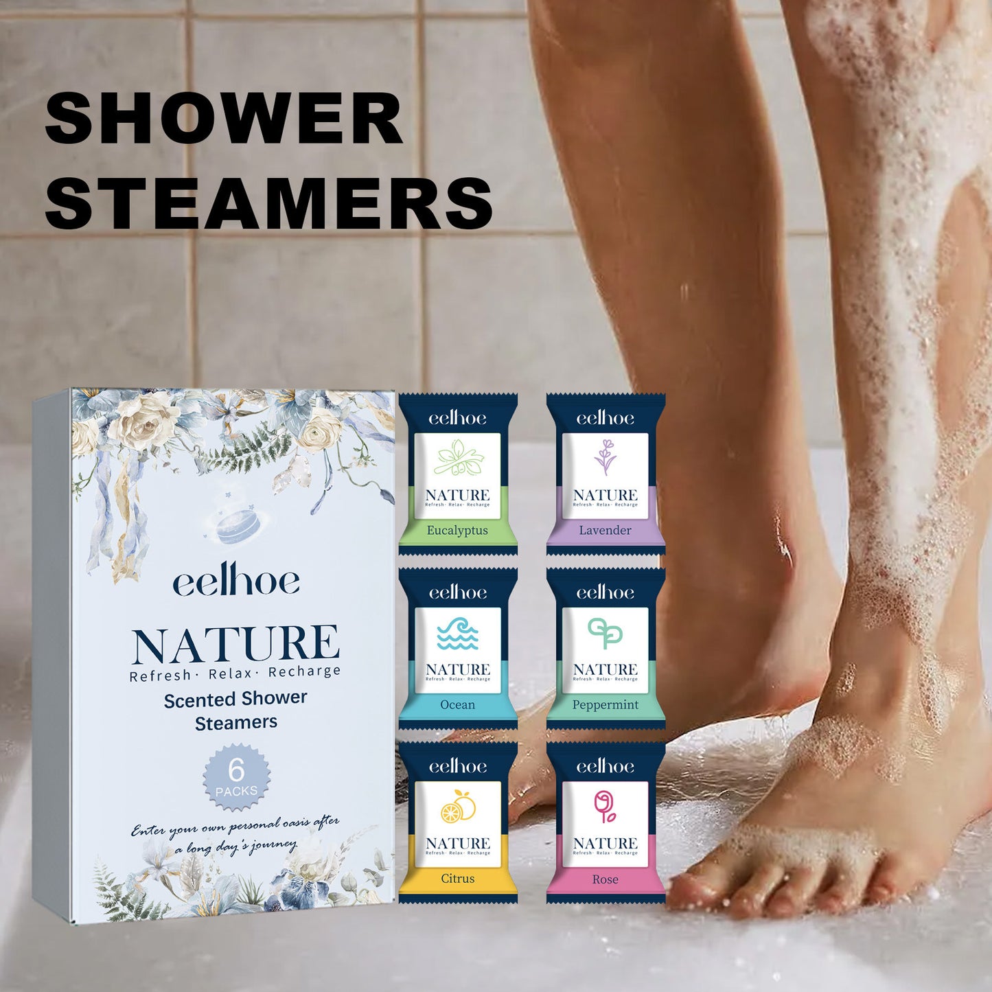 Portable Fragrance Aromatherapy Shower Piece Deep Cleaning Relaxation SPA