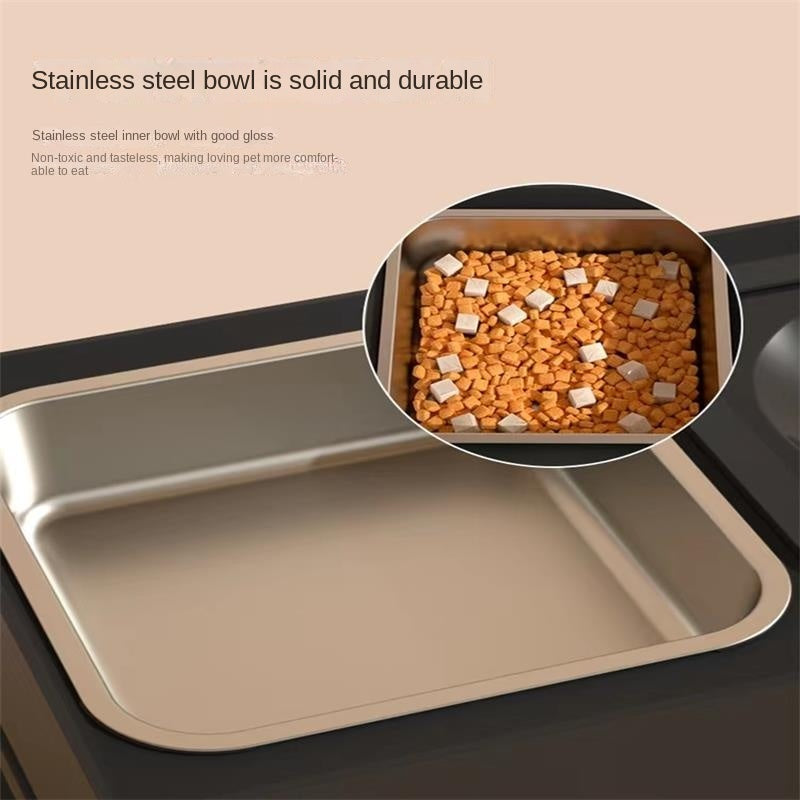 Adjustable Dog Feeder with Double Bowls