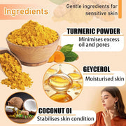 Turmeric & Vitamin C Body Scrub Deep Cleanse, Exfoliate & Strengthen Daily Shower Ritual Natural Ingredients Blend With Turmeric, Vitamin C & Hyaluronic Acid