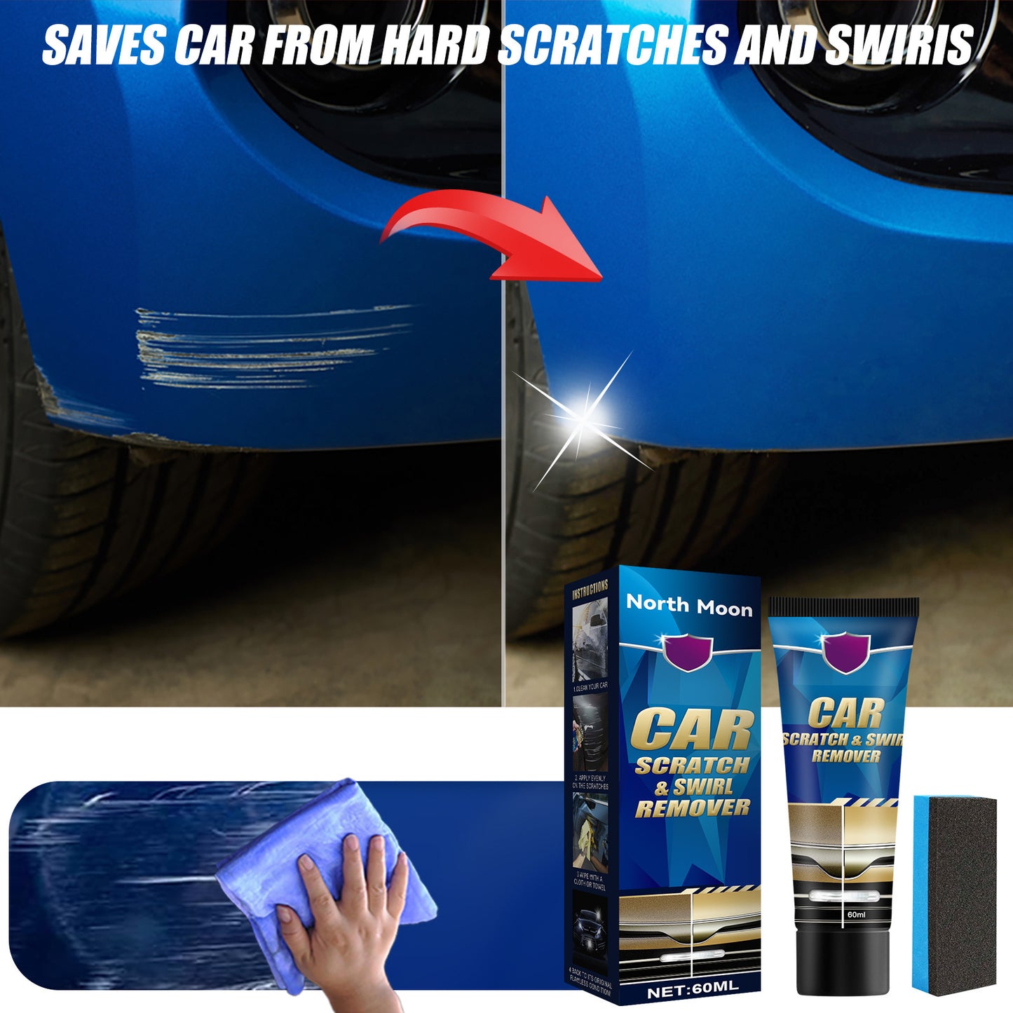 Car Scratch Recovery Cream Paint Surface Scratch Maintenance
