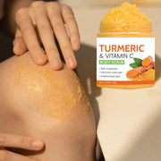 Turmeric & Vitamin C Body Scrub Deep Cleanse, Exfoliate & Strengthen Daily Shower Ritual Natural Ingredients Blend With Turmeric, Vitamin C & Hyaluronic Acid