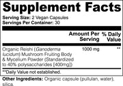 Premium Reishi Mushroom Immune Support, Stress Relief, And Overall Wellness