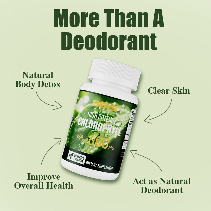 BSYS Chlorophyll Capsules  Fat Metabolism Support Aid Blood Purification & Detox Boost  Digestive Health & Constipation Relief Helper  Immune System Enhancement  Daily Detox & Wellness Supplemen